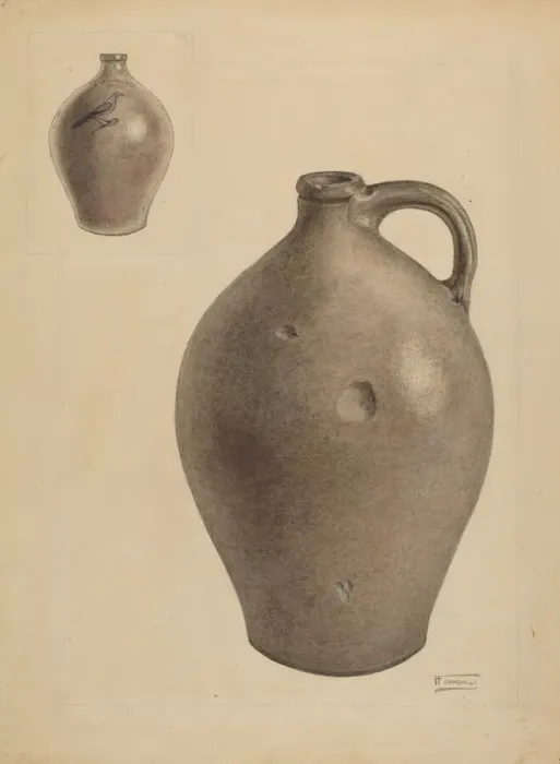 Framed Print : Jug, c. 1938. Creator: Frank Fumagalli Framed Print : Jug, c. 1938. Creator: Frank Fumagalli