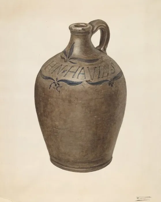 Framed Print : Jug, c. 1938. Creator: Frank Fumagalli Framed Print : Jug, c. 1938. Creator: Frank Fumagalli