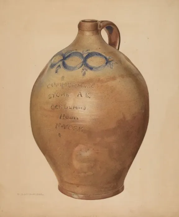 Framed Print : Jug, c. 1938. Creator: George Loughridge Framed Print : Jug, c. 1938. Creator: George Loughridge