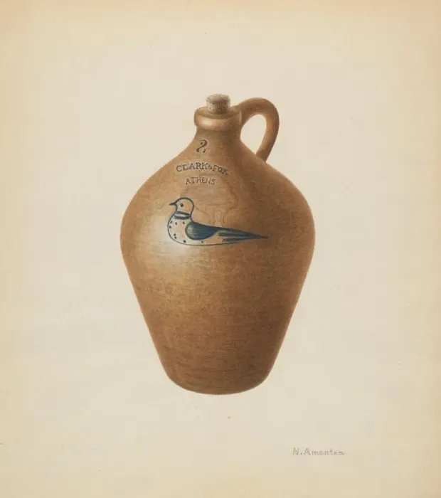 Framed Print : Jug, c. 1938. Creator: Nicholas Amantea Framed Print : Jug, c. 1938. Creator: Nicholas Amantea