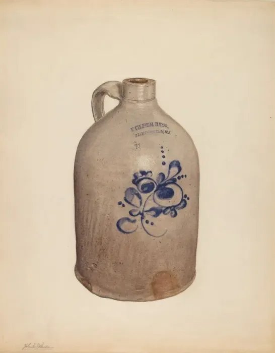 Framed Print : Jug, c. 1938. Creator: Yolande Delasser Framed Print : Jug, c. 1938. Creator: Yolande Delasser