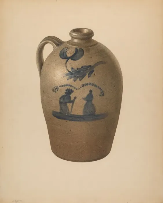 Framed Print : Jug, c. 1939. Creator: Giacinto Capelli Framed Print : Jug, c. 1939. Creator: Giacinto Capelli