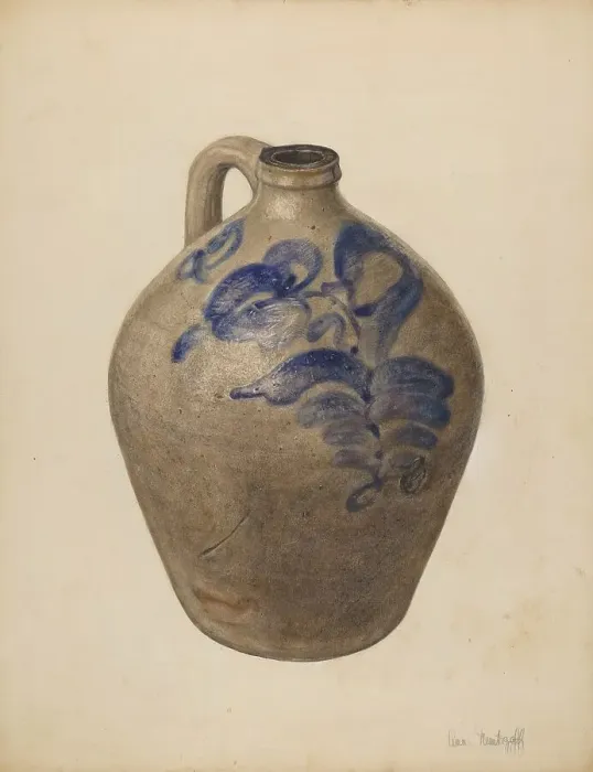 Framed Print : Jug, c. 1940. Creator: Anne Nemtzoff Framed Print : Jug, c. 1940. Creator: Anne Nemtzoff