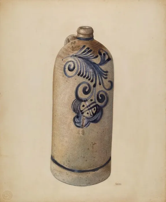 Framed Print : Jug, c. 1940. Creator: Winifred Luten Framed Print : Jug, c. 1940. Creator: Winifred Luten