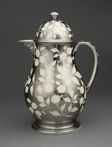 Jug with Cover, Staffordshire, 1810  /  20. Creator: Staffordshire Potteries