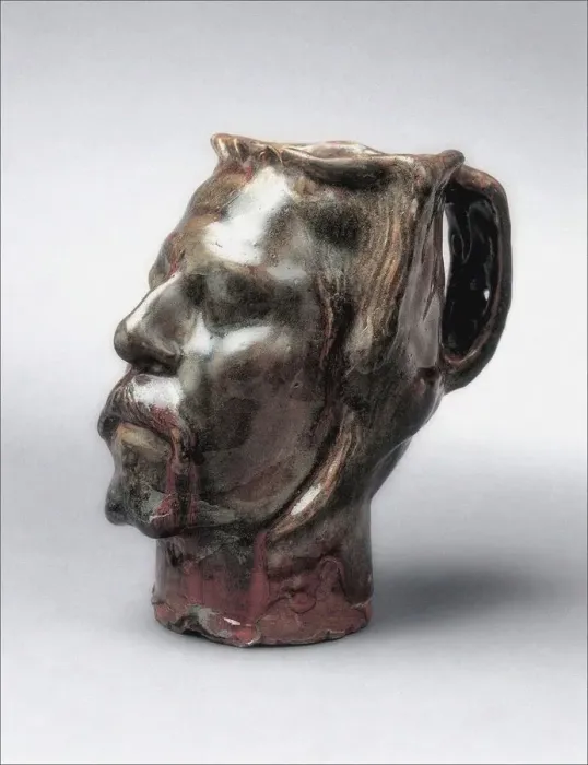 Framed Print : Jug in the Form of a Head. Self-portrait, 1889 Framed Print : Jug in the Form of a Head. Self-portrait, 1889