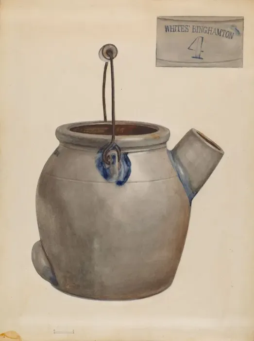 Framed Print : Jug for Pancake Batter, 1935 / 1942. Creator: Jessica Price Framed Print : Jug for Pancake Batter, 1935 / 1942. Creator: Jessica Price