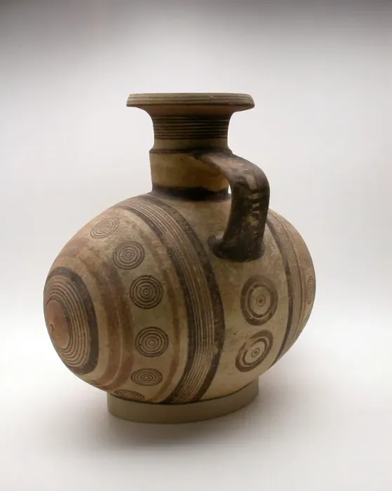 Framed Print : Jug in the Shape of a Barrel, 750-550 BCE. Creator: Unknown Framed Print : Jug in the Shape of a Barrel, 750-550 BCE. Creator: Unknown