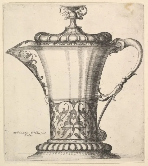 Framed Print : Jug with wide spout, 1645. Creator: Wenceslaus Hollar Framed Print : Jug with wide spout, 1645. Creator: Wenceslaus Hollar