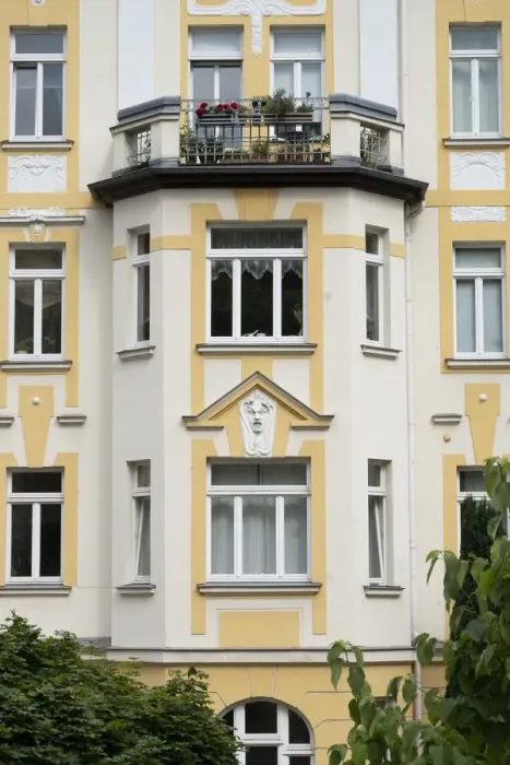 Framed Print : Jugendstil apartment building, Am Planetarium, Jena, Germany, 2018. Artist: Alan John Ainsworth Framed Print : Jugendstil apartment building, Am Planetarium, Jena, Germany, 2018. Artist: Alan John Ainsworth
