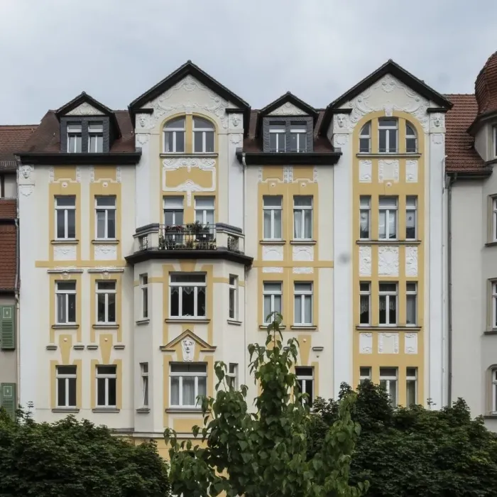 Framed Print : Jugendstil apartment building, Am Planetarium, Jena, Germany, 2018. Artist: Alan John Ainsworth Framed Print : Jugendstil apartment building, Am Planetarium, Jena, Germany, 2018. Artist: Alan John Ainsworth