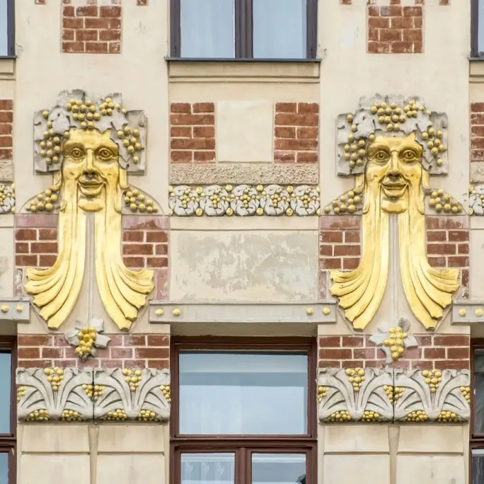 Framed Print : Jugendstil building, Minoritska 8, Brno, Czech Republic, 2016. Artist: Alan John Ainsworth