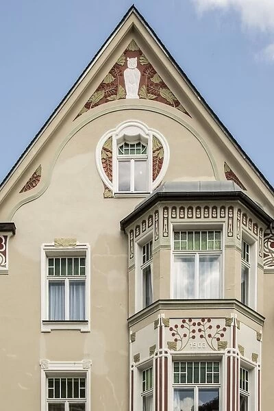 Jugenstil house, Cranachstrasse 12, Weimar, Germany, (1905), 2018. Artist: Alan John Ainsworth