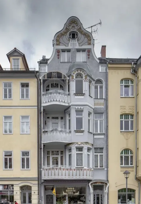 Framed Print : Jugenstil House, Graben 39, Weimar, Germany, (1904), 2018. Artist: Alan John Ainsworth Framed Print : Jugenstil House, Graben 39, Weimar, Germany, (1904), 2018. Artist: Alan John Ainsworth