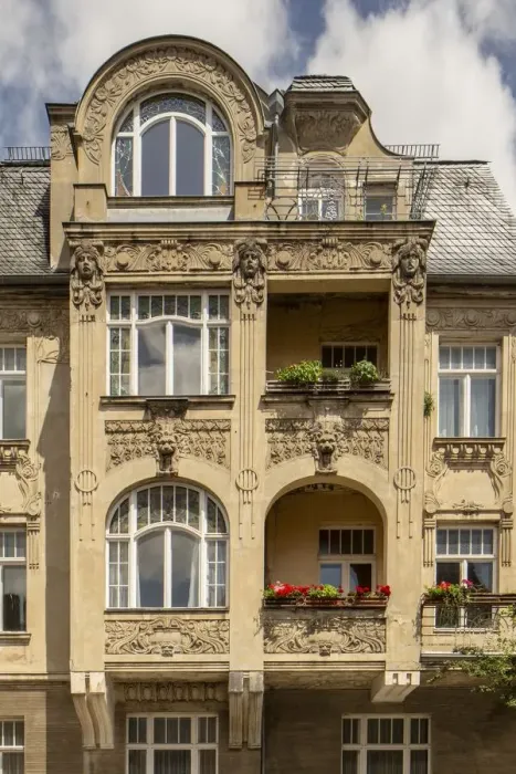 Framed Print : Jugenstil house, Villa Rauner, Cranachstrasse 10, Weimar, Germany, (1905), 2018. Artist Framed Print : Jugenstil house, Villa Rauner, Cranachstrasse 10, Weimar, Germany, (1905), 2018. Artist