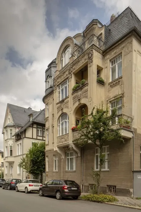 Framed Print : Jugenstil house, Villa Rauner, Cranachstrasse 10, Weimar, Germany, (1905), 2018 Framed Print : Jugenstil house, Villa Rauner, Cranachstrasse 10, Weimar, Germany, (1905), 2018