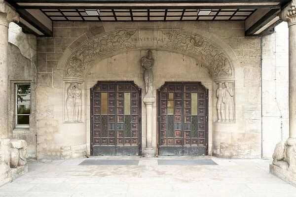 Jugentil Doors and carvings, Department of Philosophy, Jena University, Jena, Germany, 2018