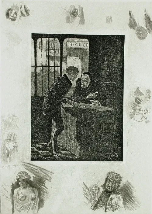 Framed Print : Juif et Chrétien, 1891. Creator: Félicien Rops Framed Print : Juif et Chrétien, 1891. Creator: Félicien Rops