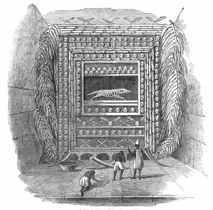 Framed Print : Jujuh-House, or House of Worship, 1850. Creator: Unknown Framed Print : Jujuh-House, or House of Worship, 1850. Creator: Unknown