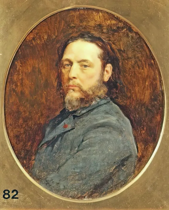 Framed Print : Jules Breton, Self Portrait, 1883. Creator: Jules Breton Framed Print : Jules Breton, Self Portrait, 1883. Creator: Jules Breton