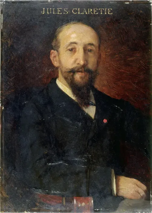Framed Print : Jules Claretie (1840-1913), administrator at the Comedie-Francaise, between 1880 and 1890. Creator: Unknown Framed Print : Jules Claretie (1840-1913), administrator at the Comedie-Francaise, between 1880 and 1890. Creator: Unknown