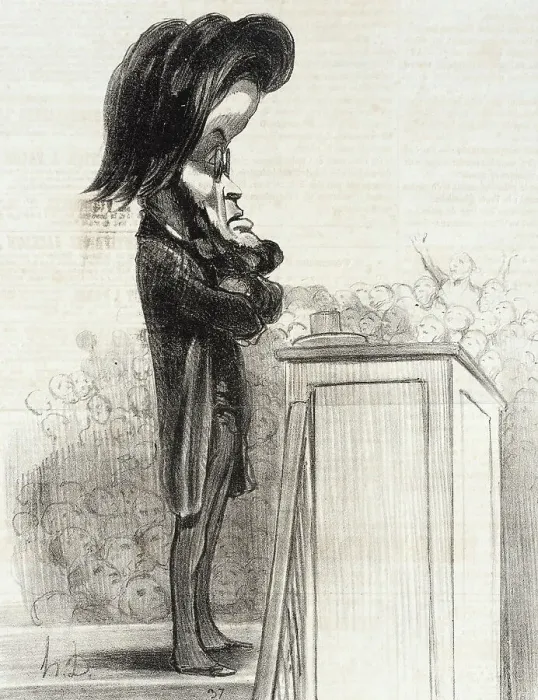 Framed Print : Jules Favre, 1849. Creator: Honore Daumier Framed Print : Jules Favre, 1849. Creator: Honore Daumier