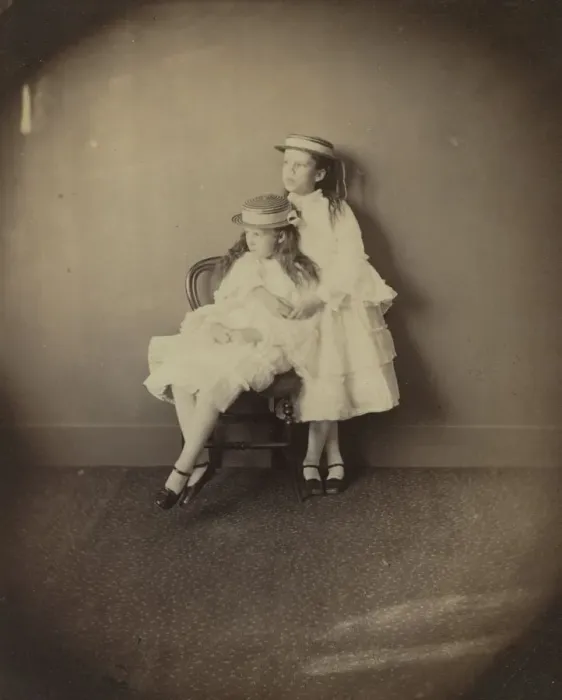 Framed Print : Julia and Ethel Arnold, 1872. Creator: Lewis Carroll (British, 1832-1898) Framed Print : Julia and Ethel Arnold, 1872. Creator: Lewis Carroll (British, 1832-1898)