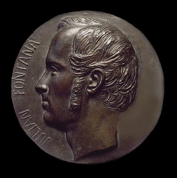 Julian Fontana (1810-1869), Bronze medal, 1843