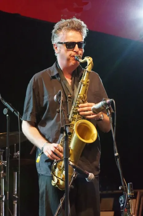 Framed Print : Julian Siegel, Love Supreme Jazz Festival, Glynde Place, East Sussex, 2015. Artist: Brian O Connor