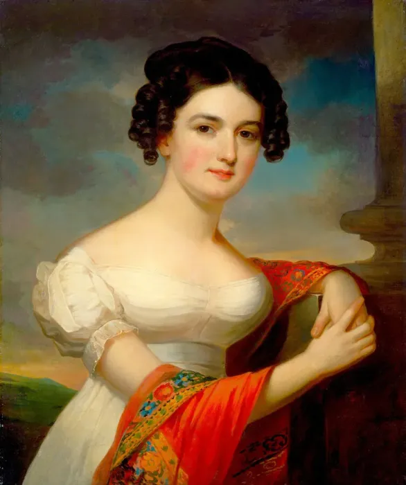 Framed Print : Julianna Hazlehurst, c. 1820. Creator: Jacob Eichholtz Framed Print : Julianna Hazlehurst, c. 1820. Creator: Jacob Eichholtz