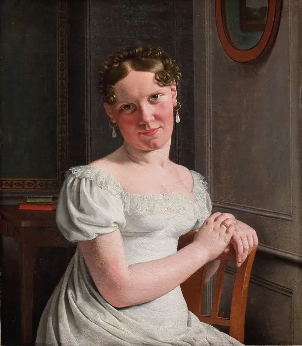 Framed Print : Julie Eckersberg, née Juel, the Artist's Second Wife, 1817. Creator: CW Eckersberg Framed Print : Julie Eckersberg, née Juel, the Artist's Second Wife, 1817. Creator: CW Eckersberg