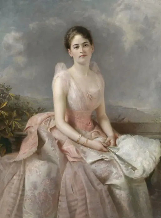 Framed Print : Juliette Gordon Low, 1887. Creator: Edward Hughes Framed Print : Juliette Gordon Low, 1887. Creator: Edward Hughes