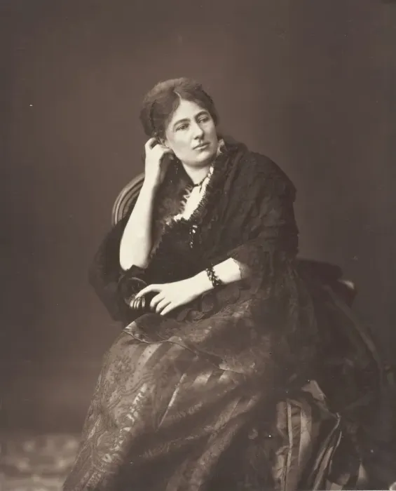 Framed Print : Juliette Lamber, [French feminist writer], c. 1876. Creator: Ferdinand J. Mulnier