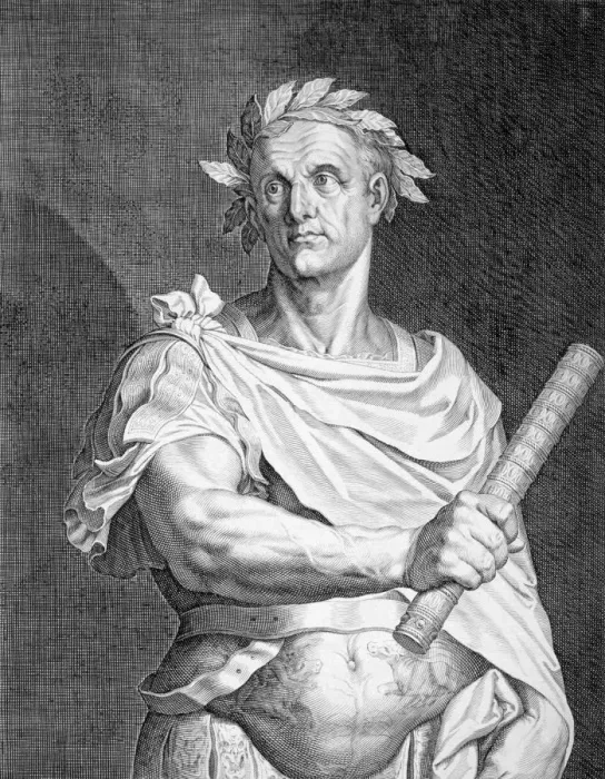 Framed Print : Julius Caesar, Roman soldier and statesman, (c1590-1629). Artist: Aegidius Sadeler II Framed Print : Julius Caesar, Roman soldier and statesman, (c1590-1629). Artist: Aegidius Sadeler II