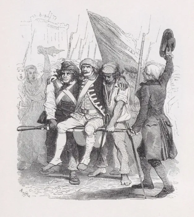 Framed Print : July Fourteenth, from The Complete Works of Beranger, 1836 Framed Print : July Fourteenth, from The Complete Works of Beranger, 1836