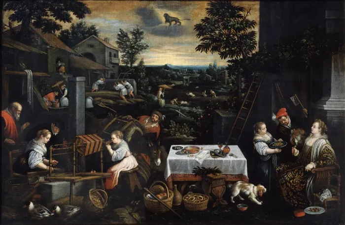 Framed Print : July (from the series The Seasons ), late 16th or early 17th century. Artist: Leandro Bassano Framed Print : July (from the series The Seasons ), late 16th or early 17th century. Artist: Leandro Bassano