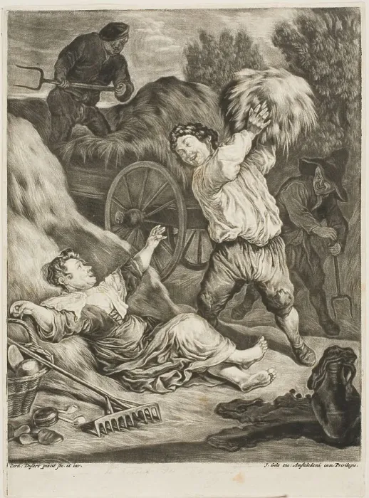Framed Print : July, n.d. Creator: Cornelis Dusart Framed Print : July, n.d. Creator: Cornelis Dusart