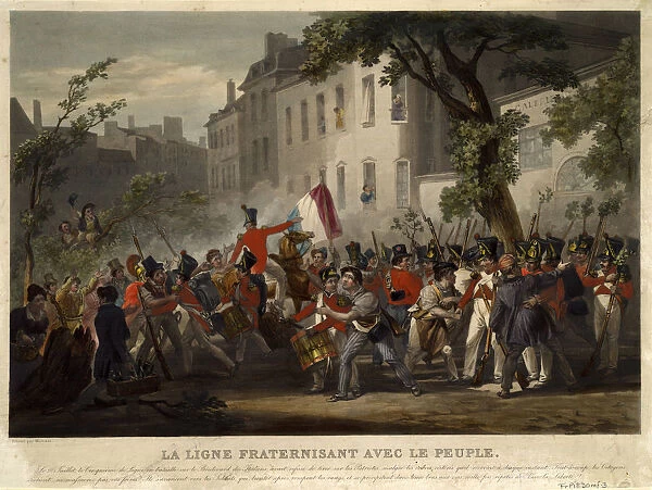 The July Revolution of 1830, 1830. Artist: Martinet, Pierre (1781-?)