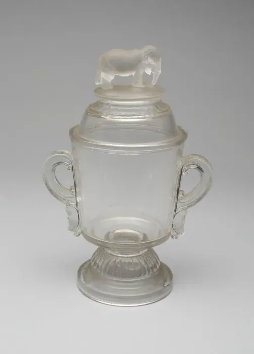 Framed Print : Jumbo / Elephant covered dish, 1883 / 5. Creator: Canton Glass Company Framed Print : Jumbo / Elephant covered dish, 1883 / 5. Creator: Canton Glass Company