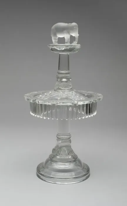 Framed Print : Jumbo / Elephant pattern spoon rack, 1883 / 5. Creator: Canton Glass Company Framed Print : Jumbo / Elephant pattern spoon rack, 1883 / 5. Creator: Canton Glass Company