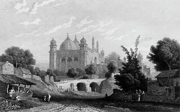 Jumma Musjid, - Agra, 1834. Creator: William Purser