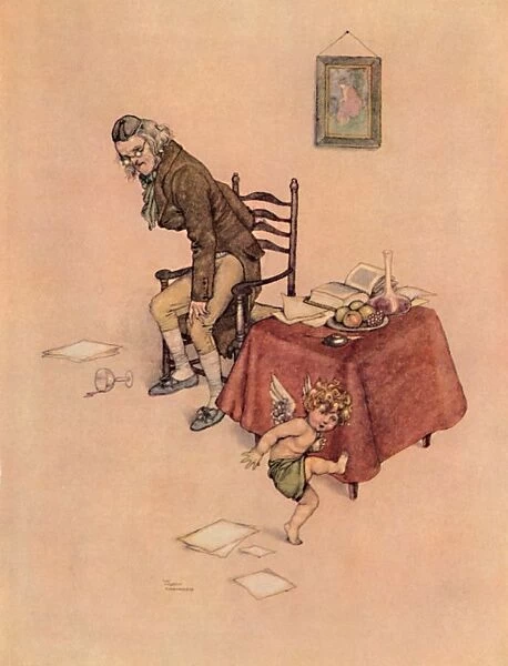 He Jumped Down From The Old Mans Lap And Danced Around Him On The Floor, c1930. Artist: W Heath Robinson