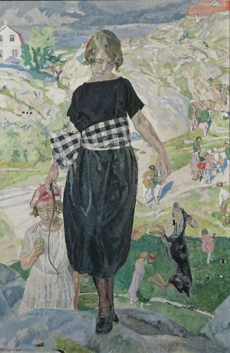 Framed Print : Jumping Dog, 1920. Creator: Carl Wilhelmson Framed Print : Jumping Dog, 1920. Creator: Carl Wilhelmson