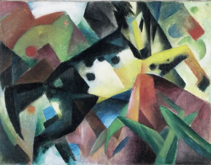Framed Print : Jumping Horse, 1912. Creator: Marc, Franz (1880-1916) Framed Print : Jumping Horse, 1912. Creator: Marc, Franz (1880-1916)