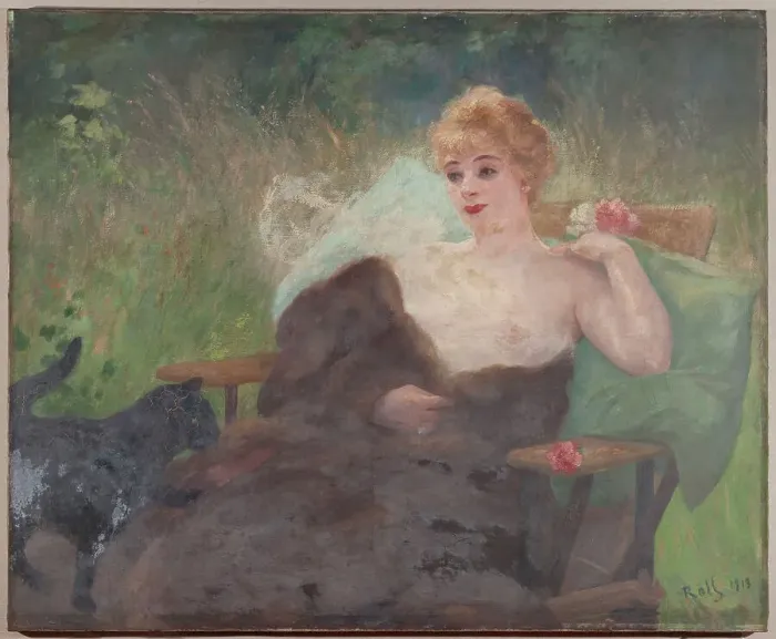 Framed Print : In June, Amelie Dieterle, 1913. Creator: Alfred Philippe Roll Framed Print : In June, Amelie Dieterle, 1913. Creator: Alfred Philippe Roll