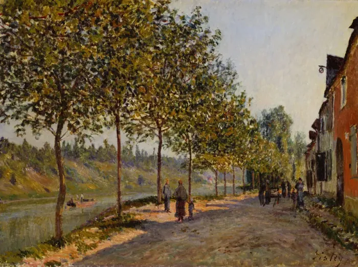 Framed Print : June Morning in Saint-Mammes, 1884. Artist: Sisley, Alfred (1839-1899) Framed Print : June Morning in Saint-Mammes, 1884. Artist: Sisley, Alfred (1839-1899)