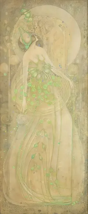 Framed Print : June roses, 1898. Creator: Margaret MacDonald Mackintosh Framed Print : June roses, 1898. Creator: Margaret MacDonald Mackintosh