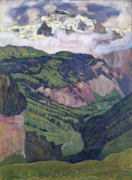 Framed Print : The Jungfrau seen from Isenfluh, 1902. Creator: Hodler, Ferdinand (1853-1918) Framed Print : The Jungfrau seen from Isenfluh, 1902. Creator: Hodler, Ferdinand (1853-1918)