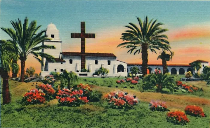 Framed Print : Junipero Serra Museum, Old Town. San Diego, California, c1941 Framed Print : Junipero Serra Museum, Old Town. San Diego, California, c1941