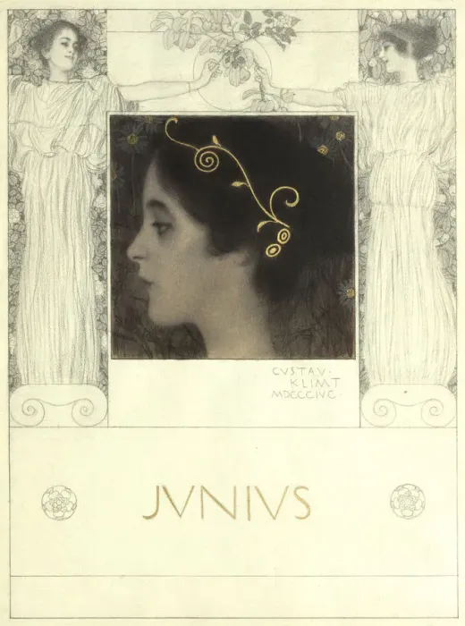 Framed Print : Junius, 1896. Artist: Klimt, Gustav (1862-1918) Framed Print : Junius, 1896. Artist: Klimt, Gustav (1862-1918)